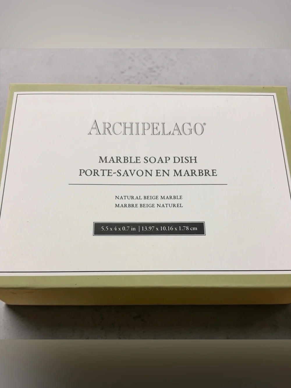 Archipelago Marble Soap Dish – Natural Beige Stone | Spa Bath Luxury